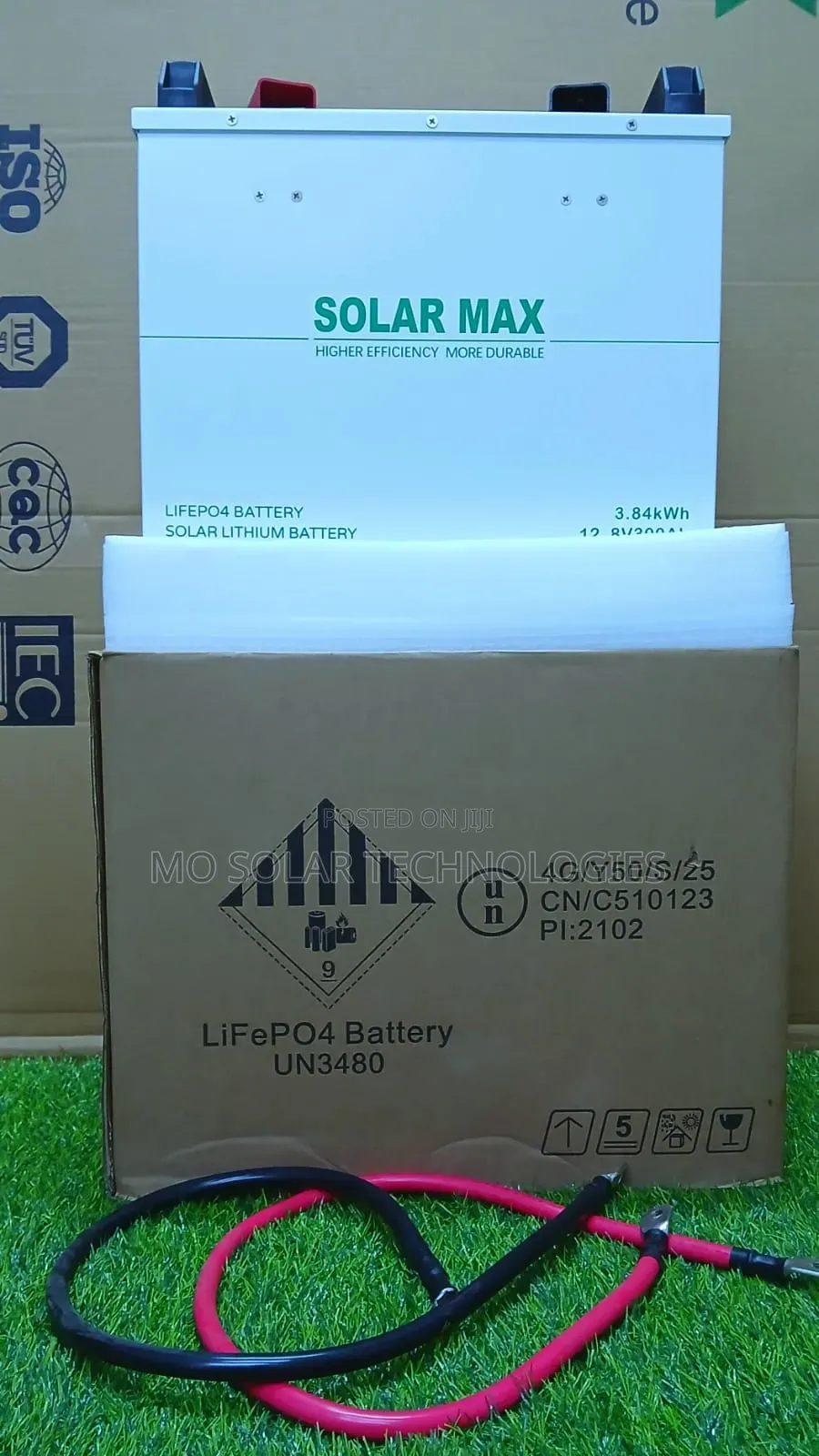 3.84kwh 12v 300ah Solar Max Lifepo4 Lithium Battery