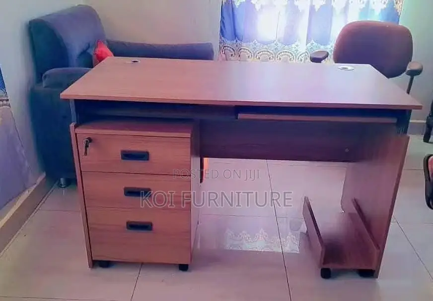 Office Desk; 1.2 Meters Brown Executive Office Desk