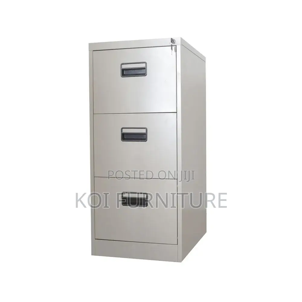 Office Cabinet; Steel Gray Executive Docs Ad File Storage Cabinet