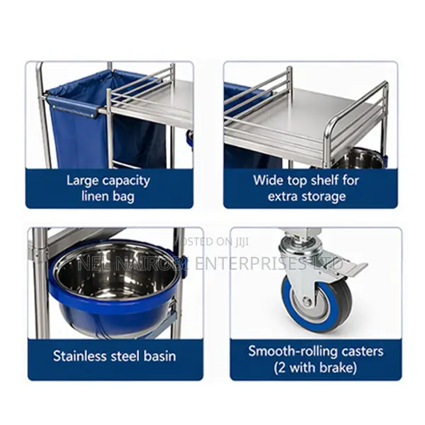Medical Linen Trolley