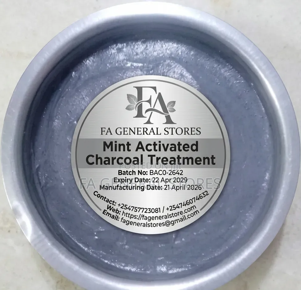 Mint Activated Charcoal Hair Treatment