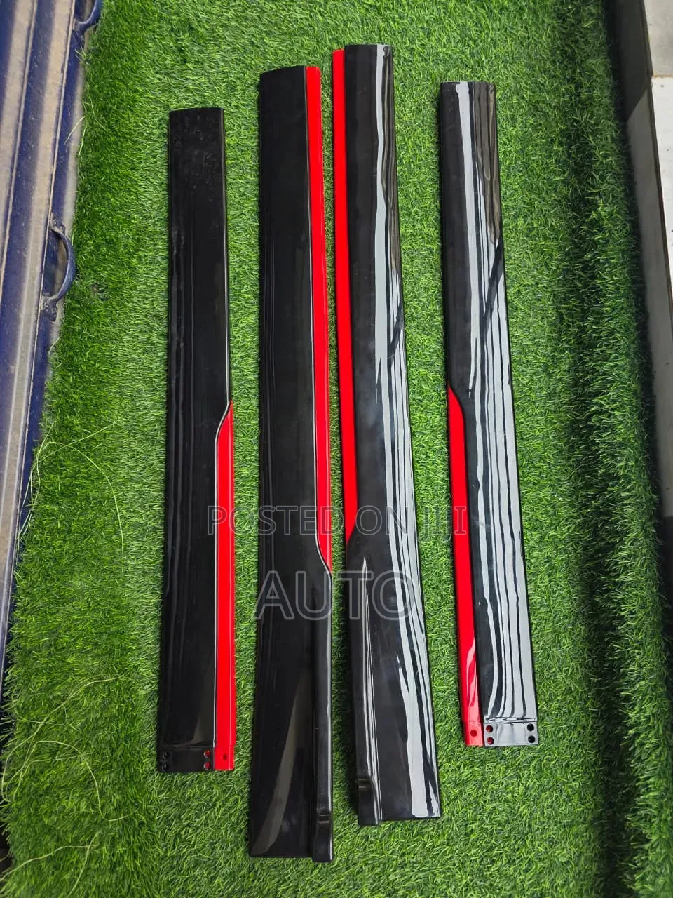 Sport Side Skirts Lip Kit Universal Black Red Car Styling