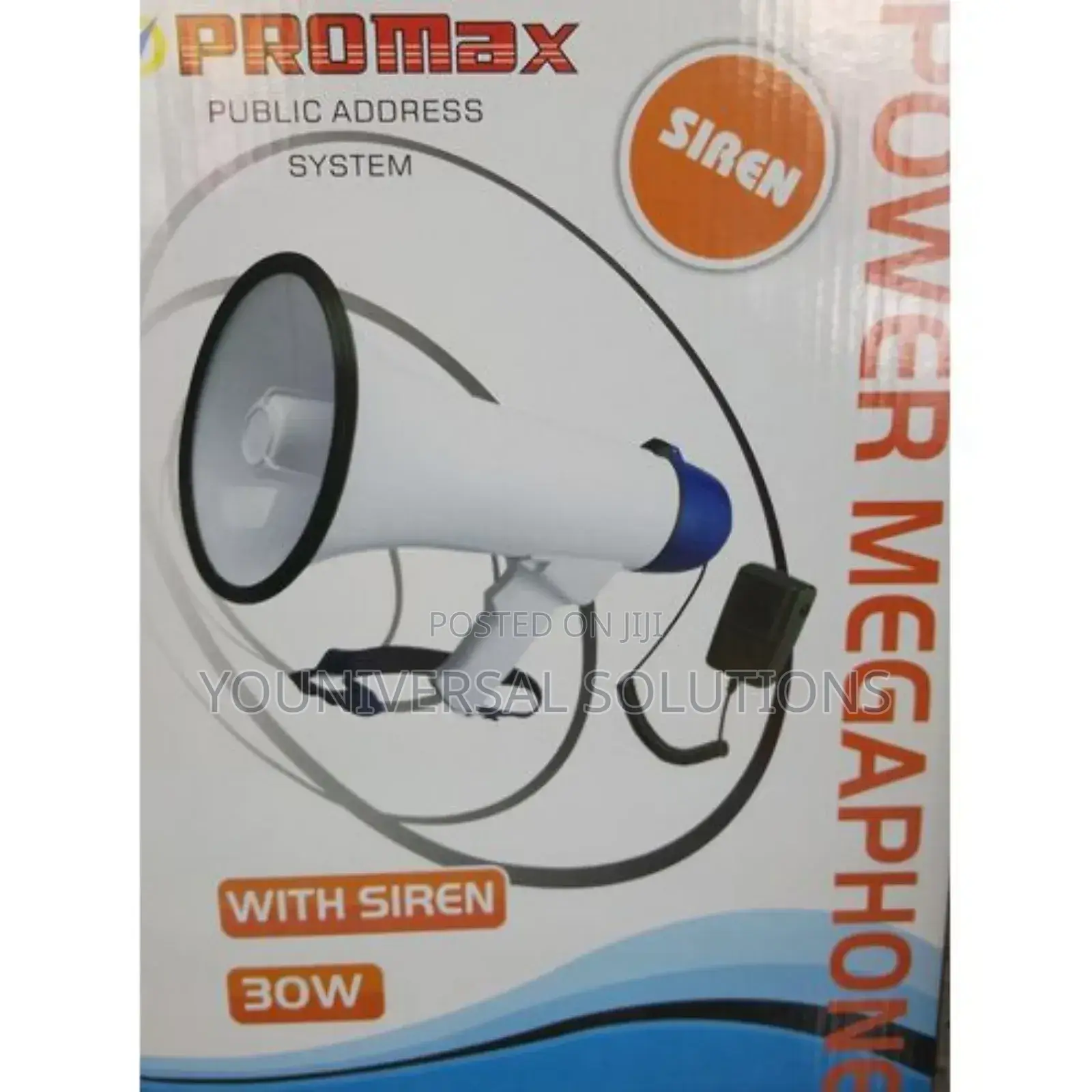 Power Mega Phone Speaker Usb /Card Slot With Siren 50w