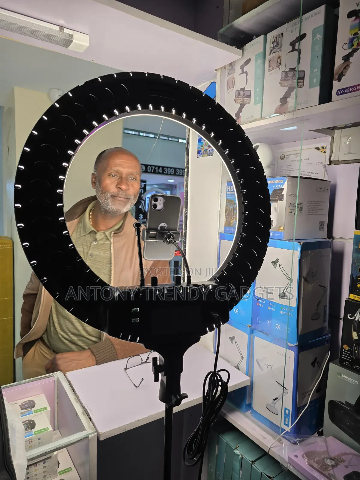 21-Inch Professional Led Ring Light With Tripod Phone Holder