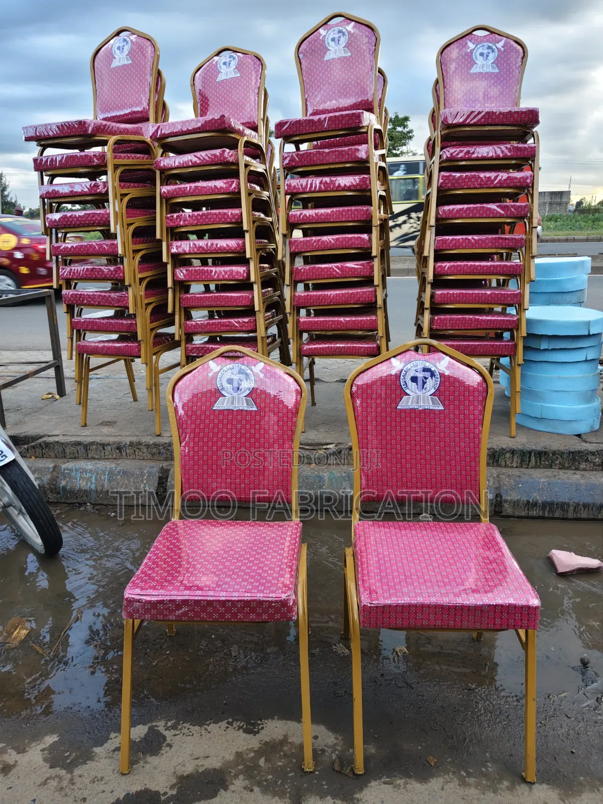 Conference Red Seats With Logo
