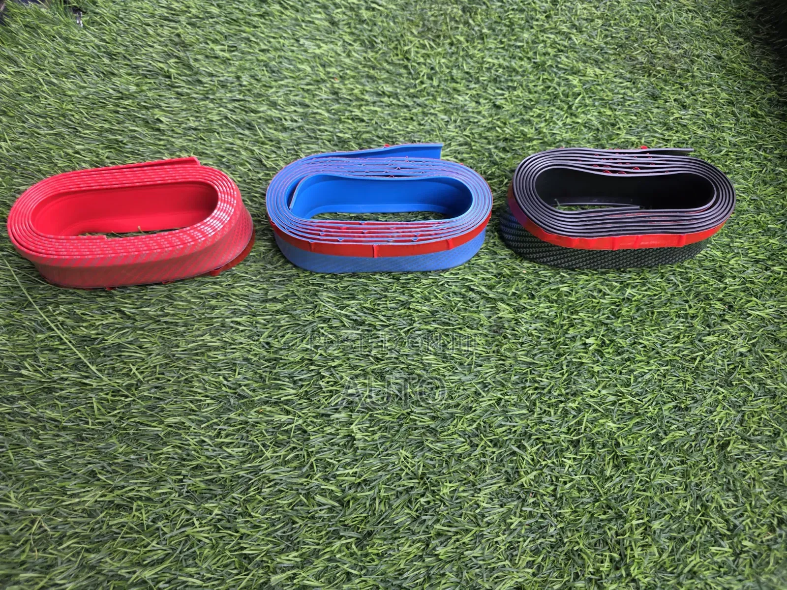 Universal Car Front Lip Rubber Spoiler – Red/Blue/Black