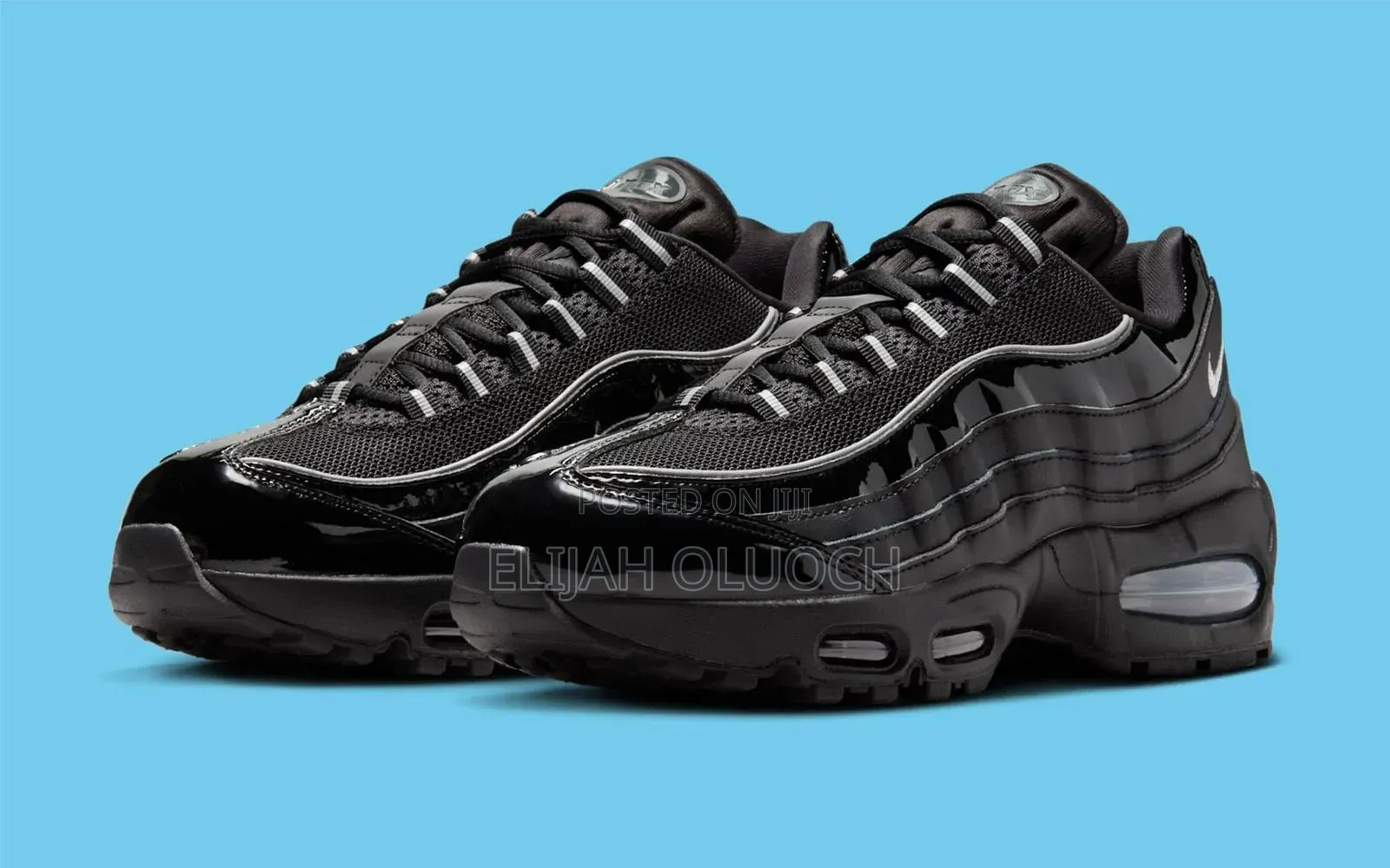 Nike Airmax 95 Og“ Bubble Black Patent 
Quality Pure Leather