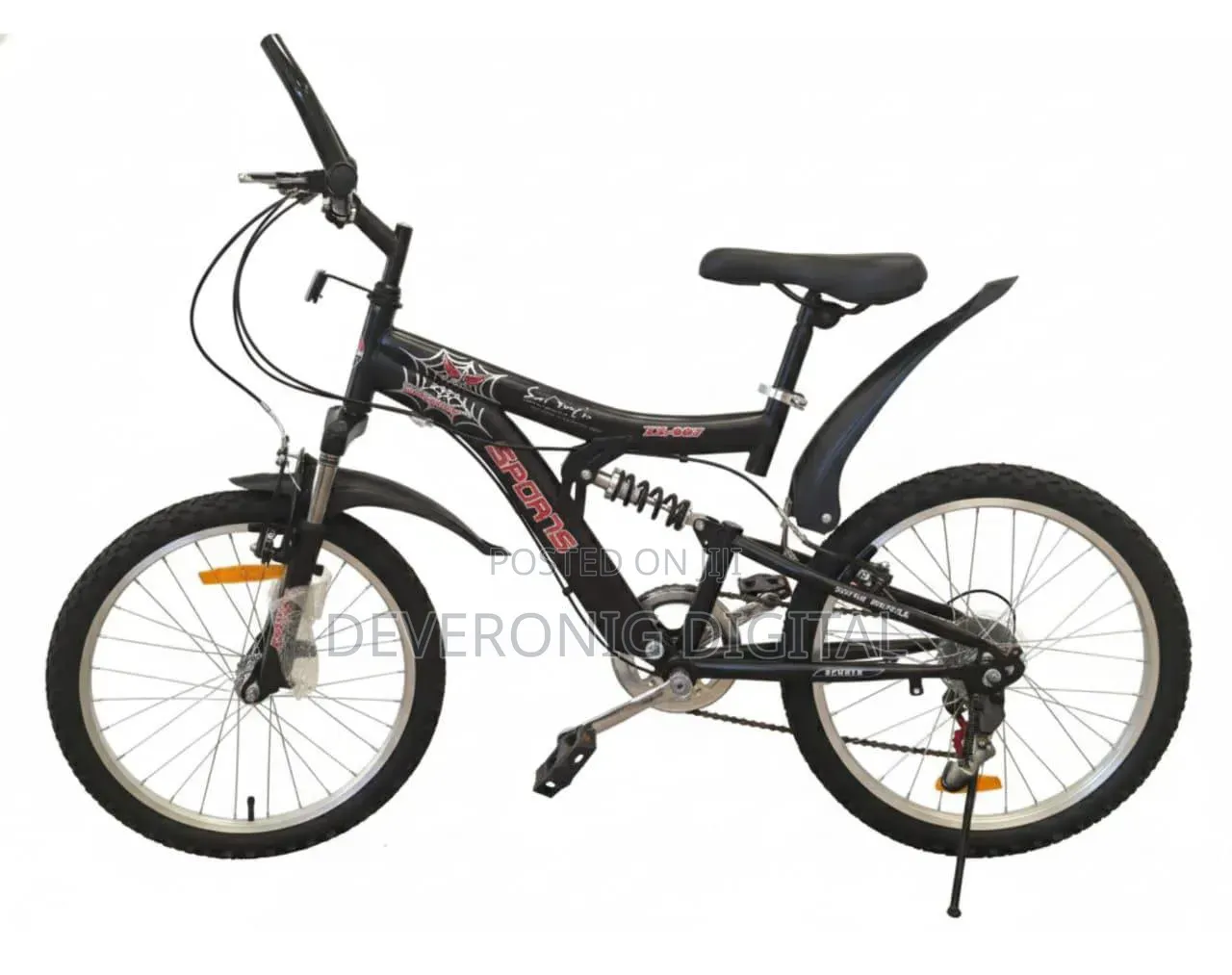 Sports Bicycle With Gear and Shox Size 20 Kids Bike