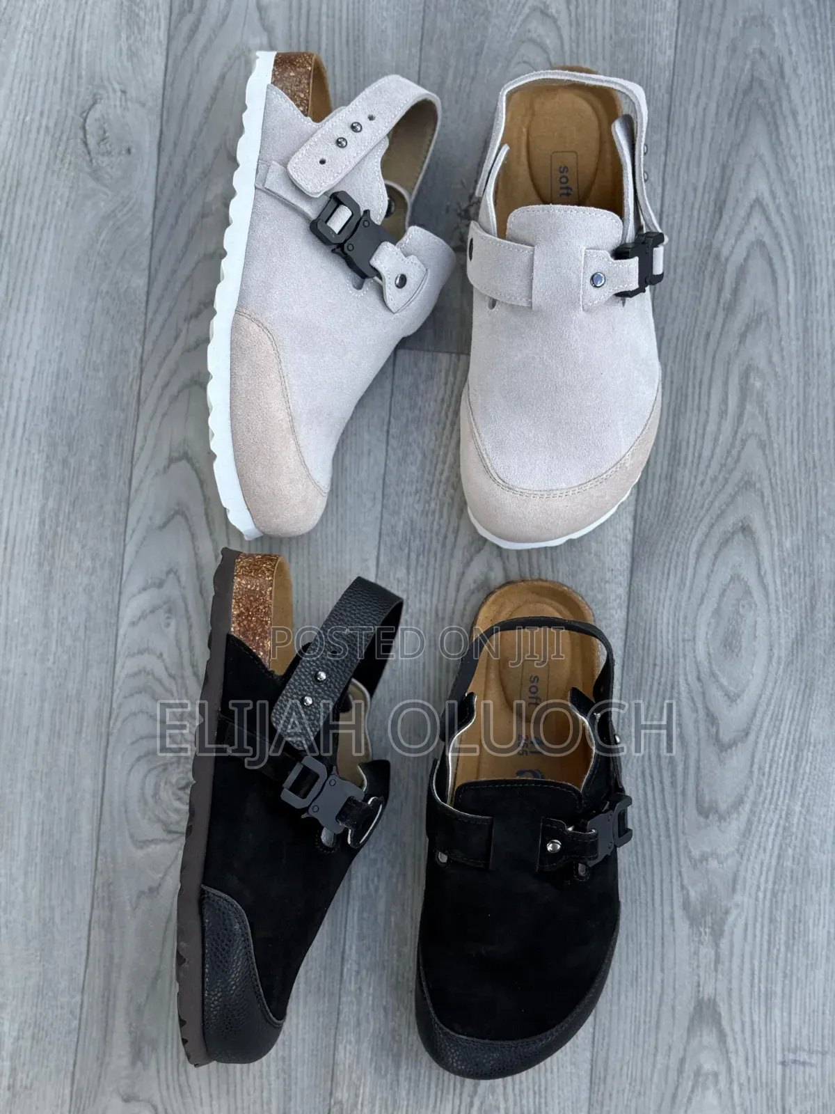 Dior X Birkenstock Tokio Mule in Black Suede,
