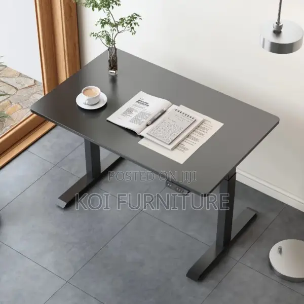 Office Desk : Koi Single Motor Electric Height Adjustable Desk