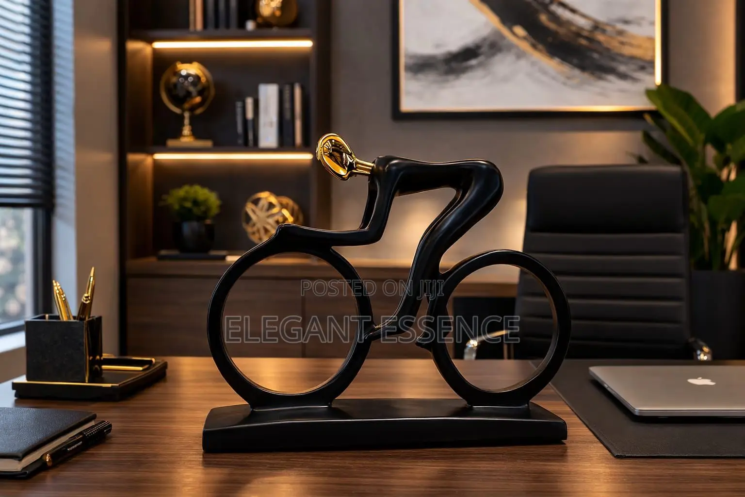 Handmade Biker Resin Figurine for Home Decoration