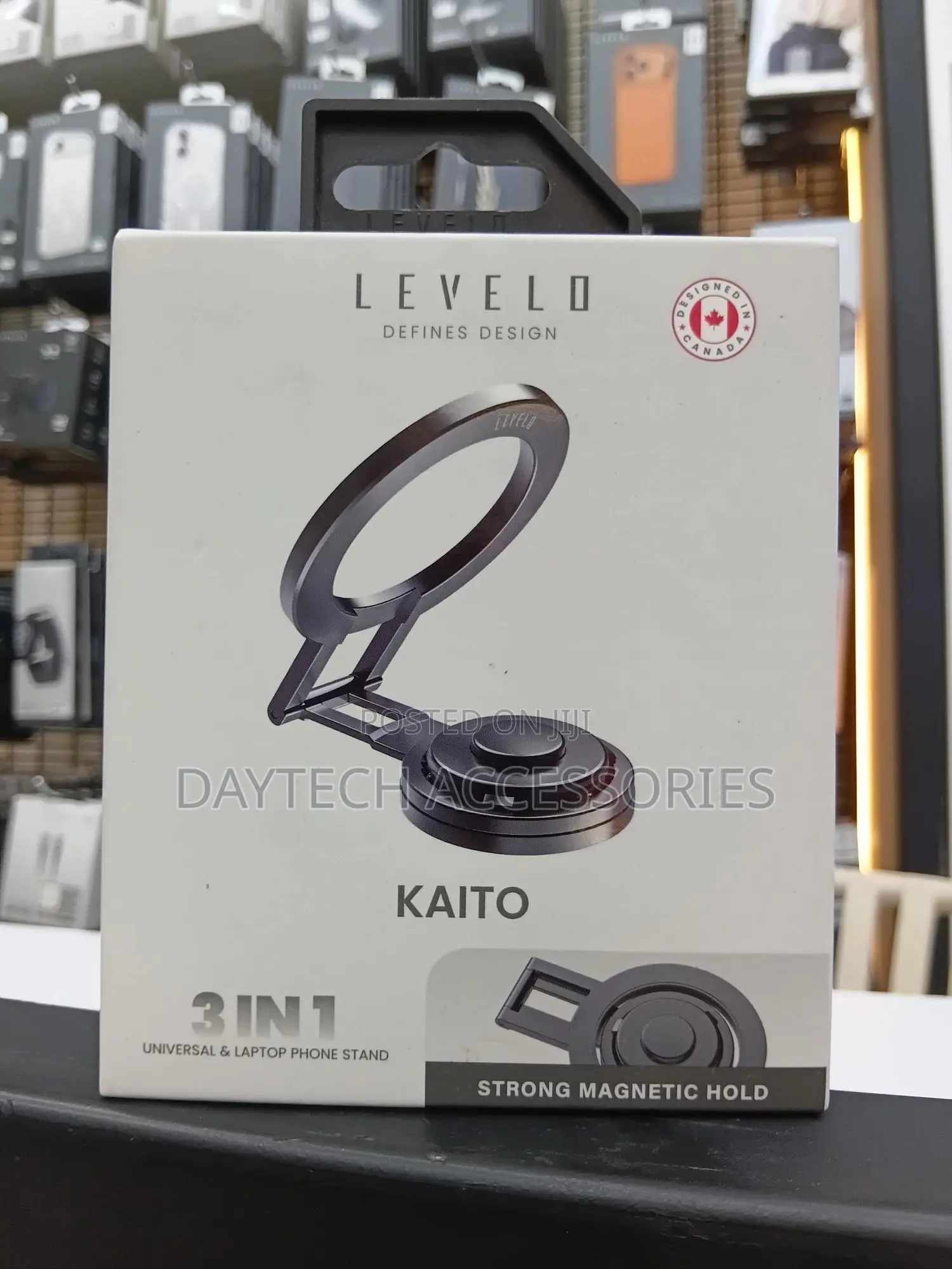 Levelo Kaito 3-in-1 Magfit Laptop Phone Holder Universal Functionality