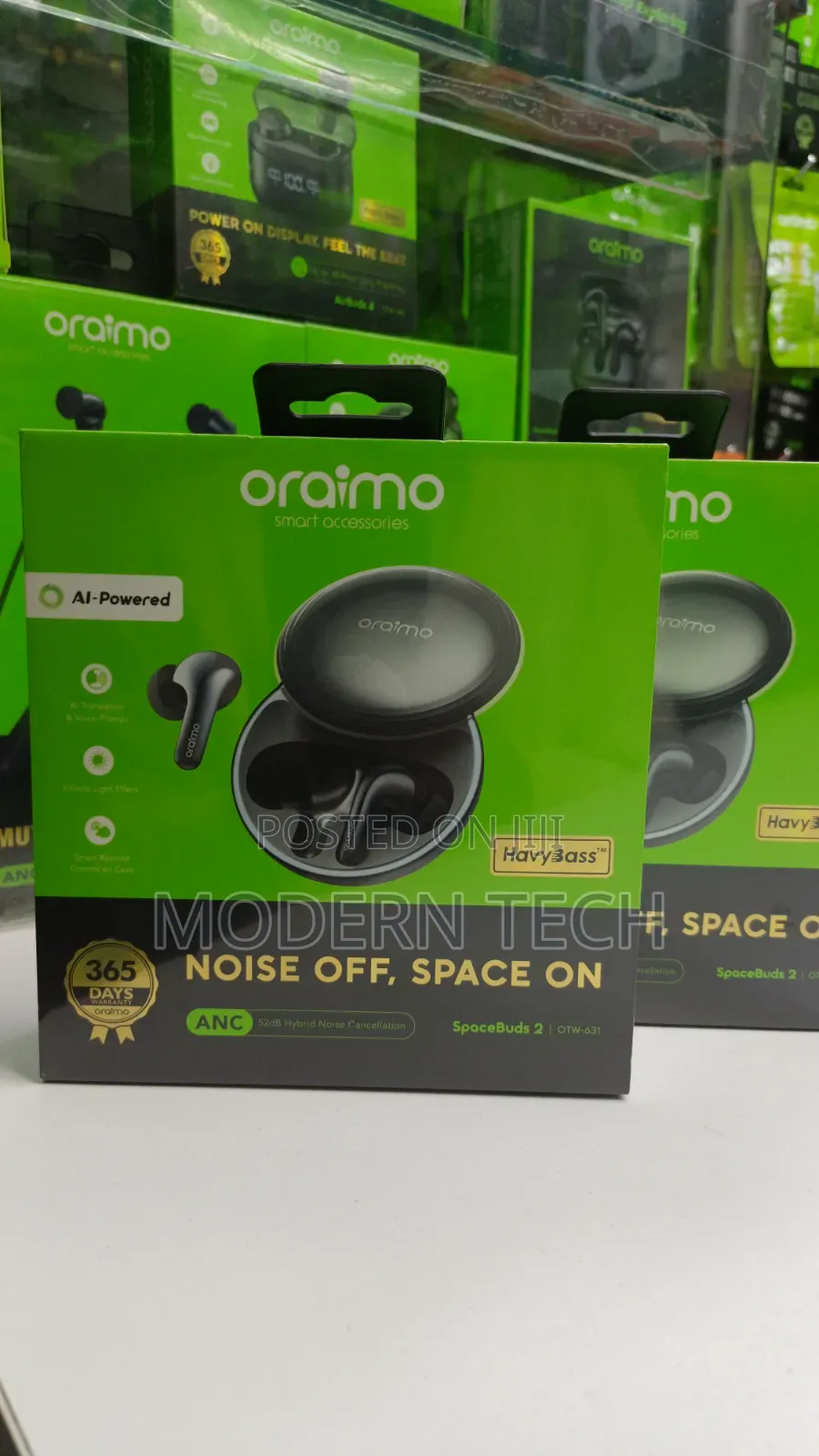 Oraimo Spacebuds 2 Ai Smart 45hrs Playtime True Wireless Earbuds