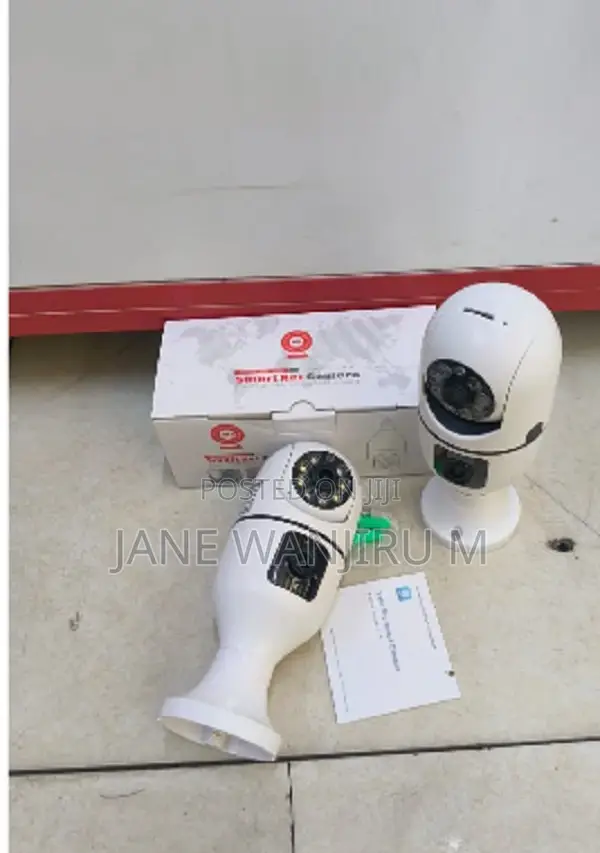 V380 Dual Lens PTZ Bulb Wifi Camera 360° Smart Security CCTV Camera