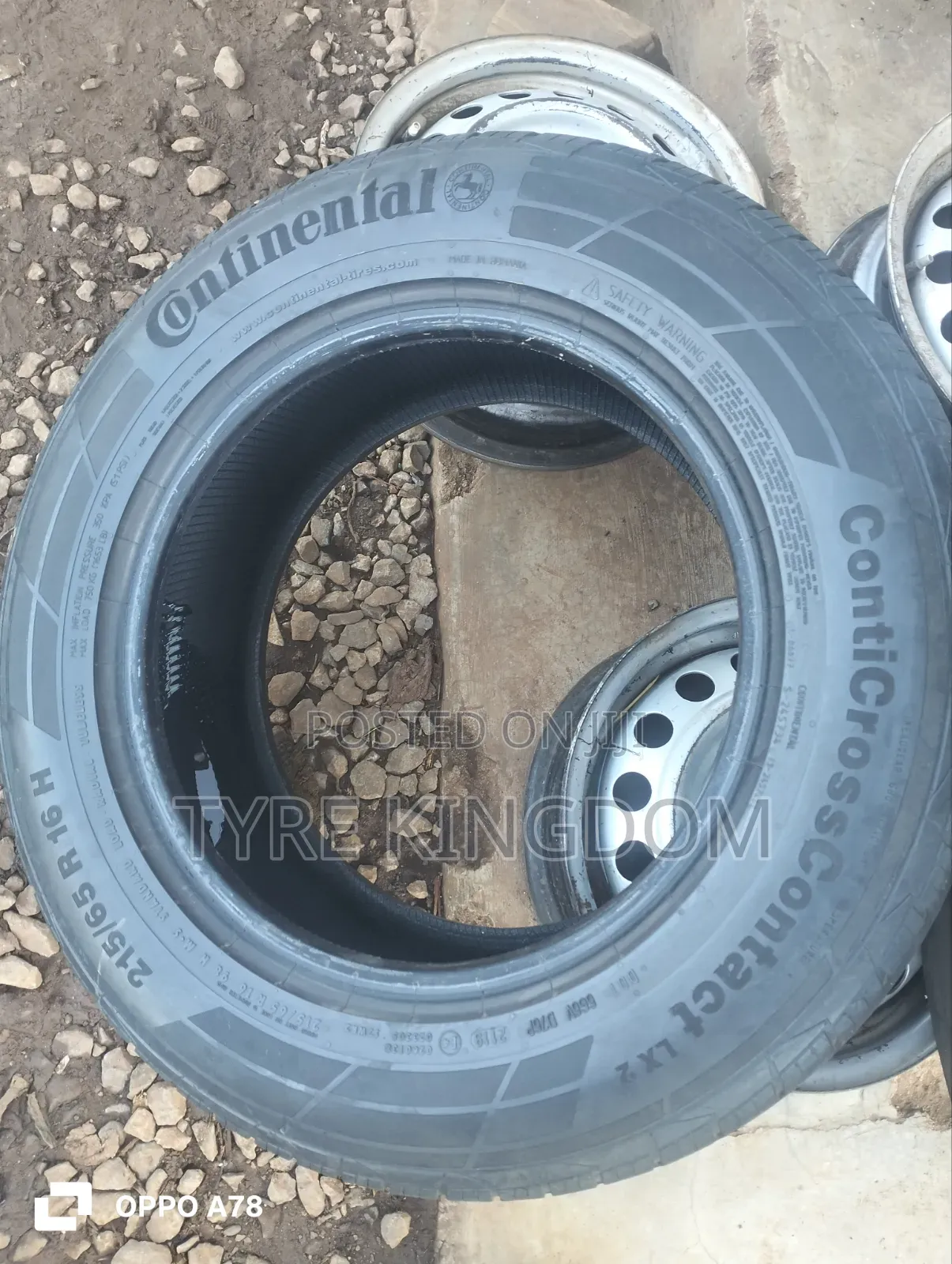 215/65r16 Slightly Used Continental Tyre