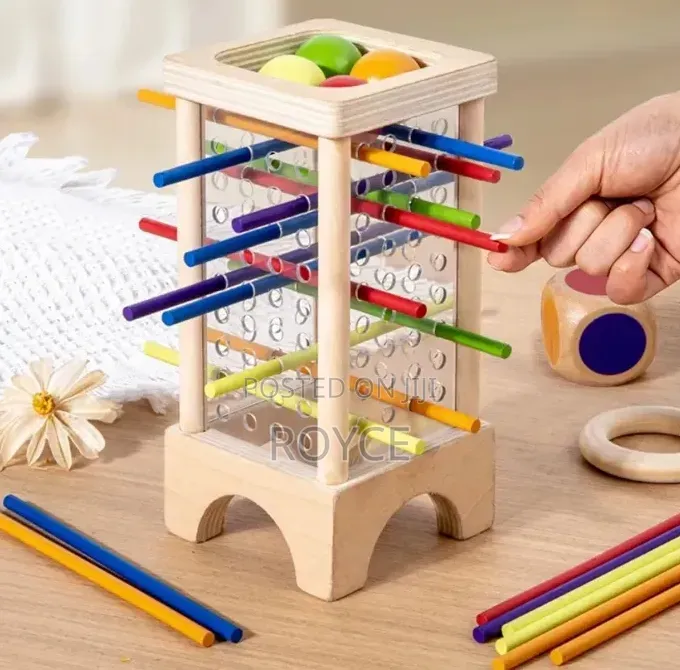 Colored Wooden Stick Montessori Toy