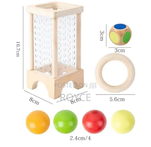Colored Wooden Stick Montessori Toy