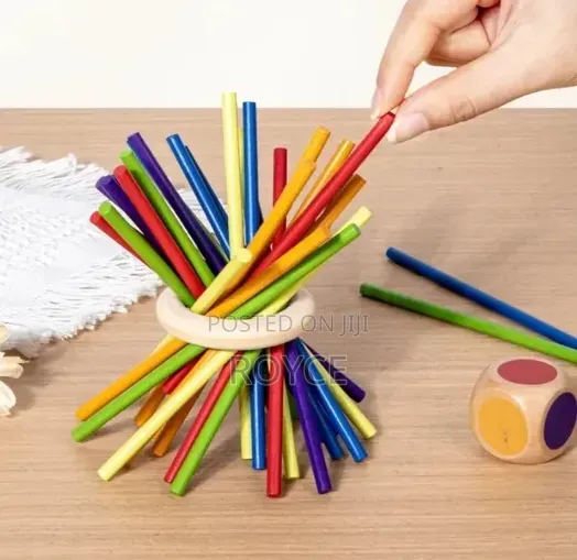 Colored Wooden Stick Montessori Toy