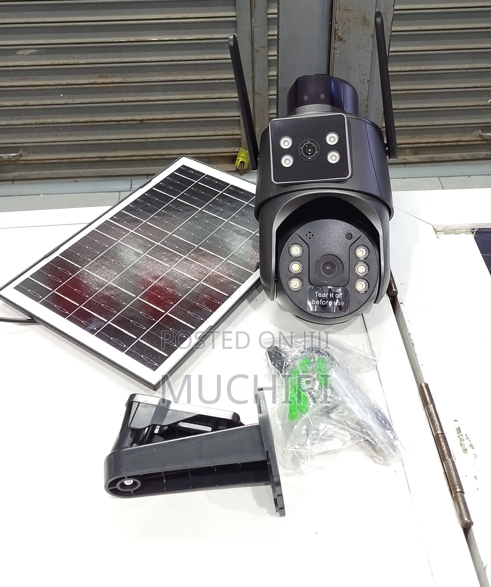 4g All Simcard-Dual Lens Ubox Solar CCTV 4g