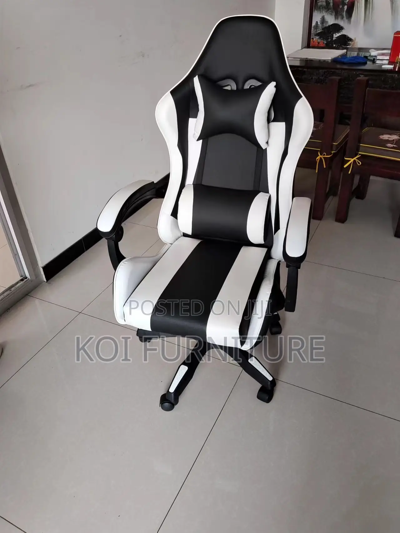 Office Chairs; Executive Gaming Chair With Footrest High Back