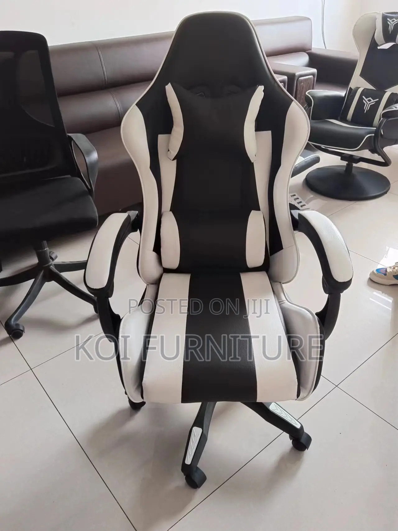 Office Chairs; Executive Gaming Chair With Footrest High Back