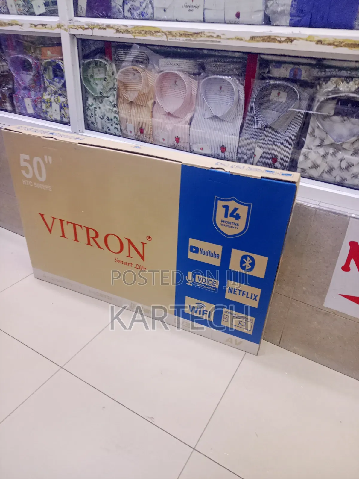 Vitron 50" Qled Frameless Smart Tv HTC-5088qfs
