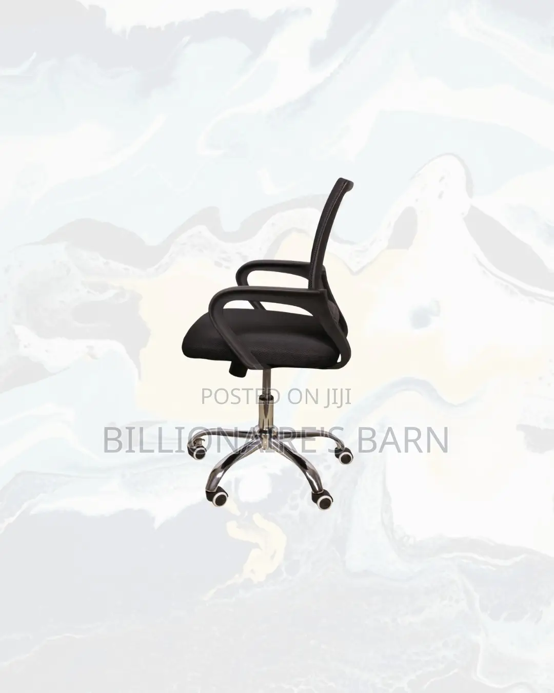 Secretarial Mesh Office Chair Ergonomic Fabric Seat With Lumbar