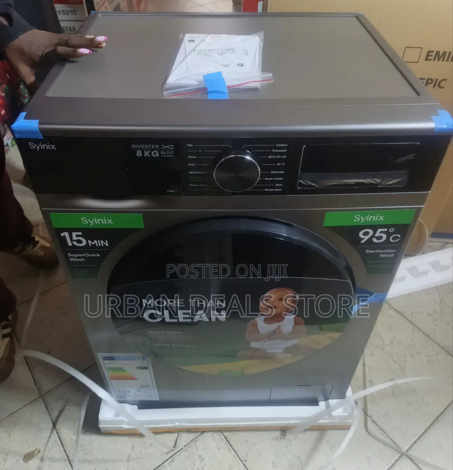 Syinix Front Load Washing Machine 8 KGS Wash Spin
