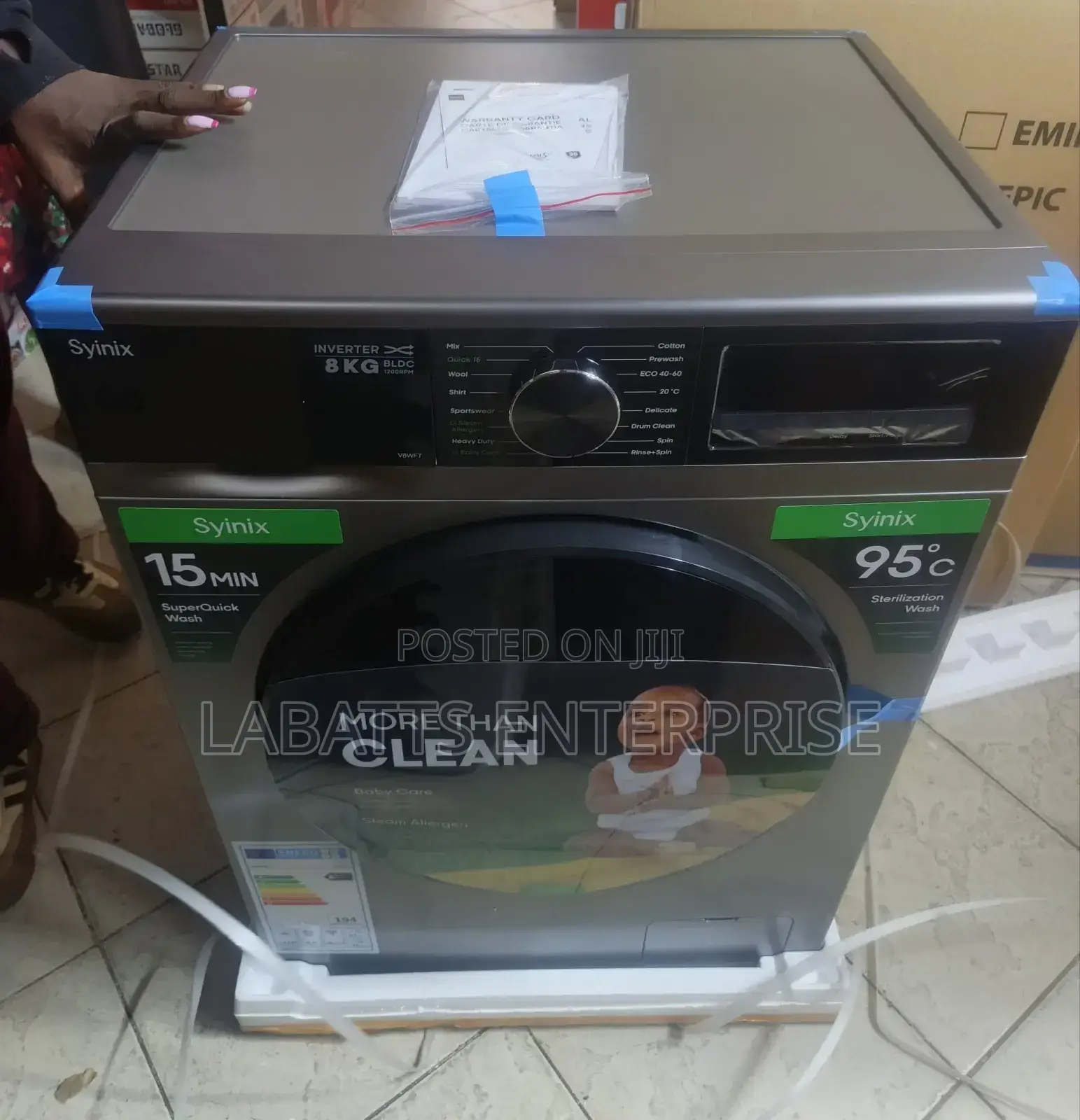 Syinix Front Load Washing Machine 8 KGS Wash Spin