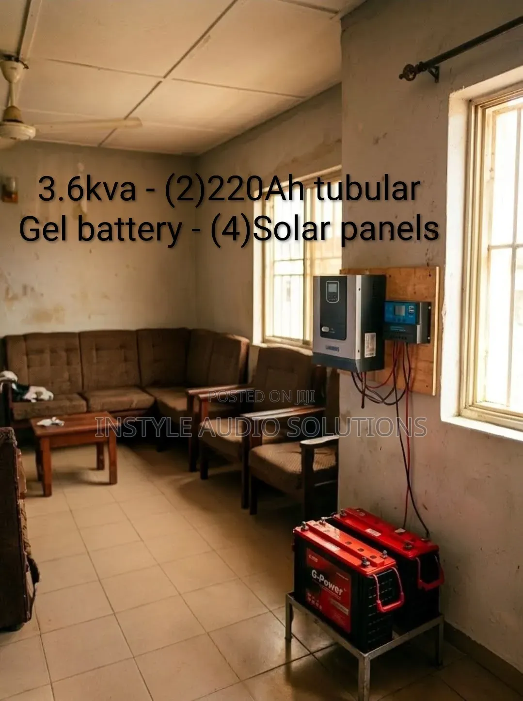 3.6kva - Eastman Offgrid System -(4)550w Solar -(2)220ah Batteries