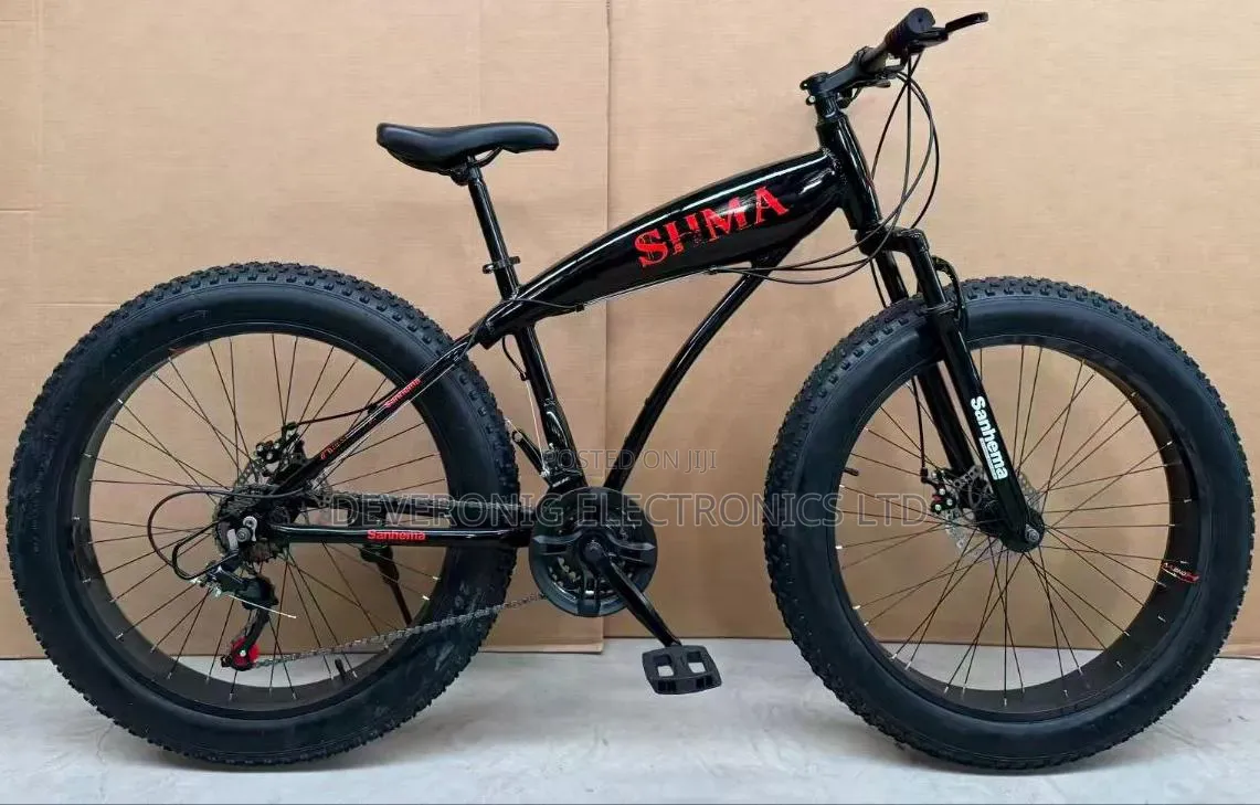 Fat Tyre Bike 26" Disc Brakes 21 Speed Gear Front Shock Suspension