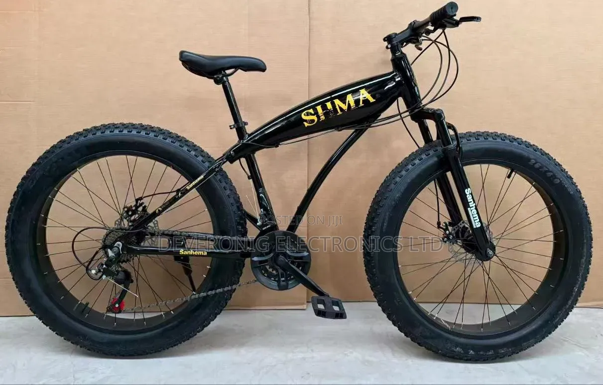 Fat Tyre Bike 26" Disc Brakes 21 Speed Gear Front Shock Suspension
