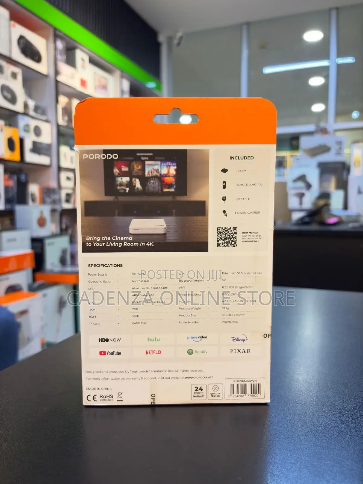 Porodo Echobox Android Tv Box – Ultra Hd Turn Your Tv