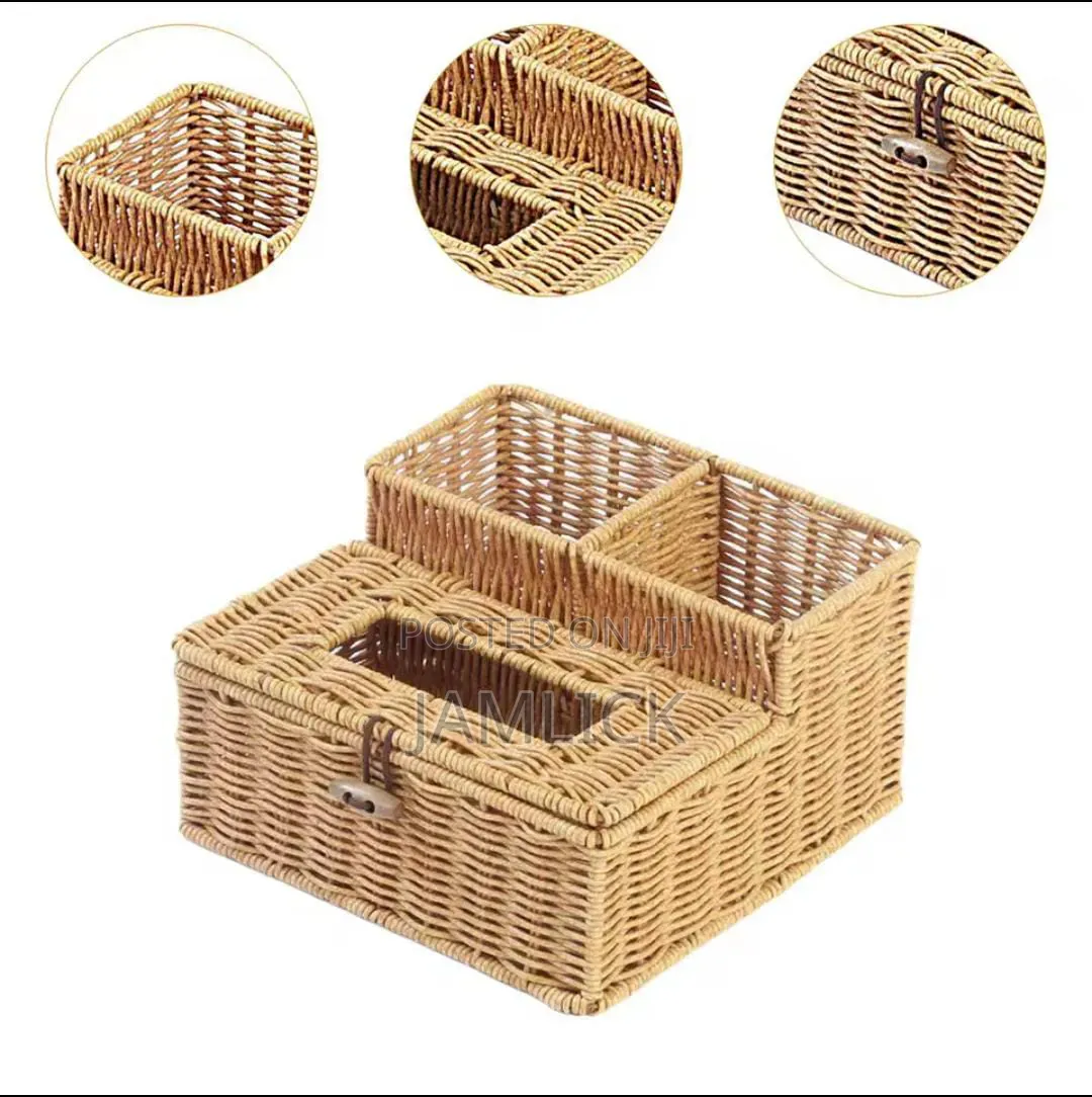 3-slot Storage Organizer With Serviette Holder –Bz