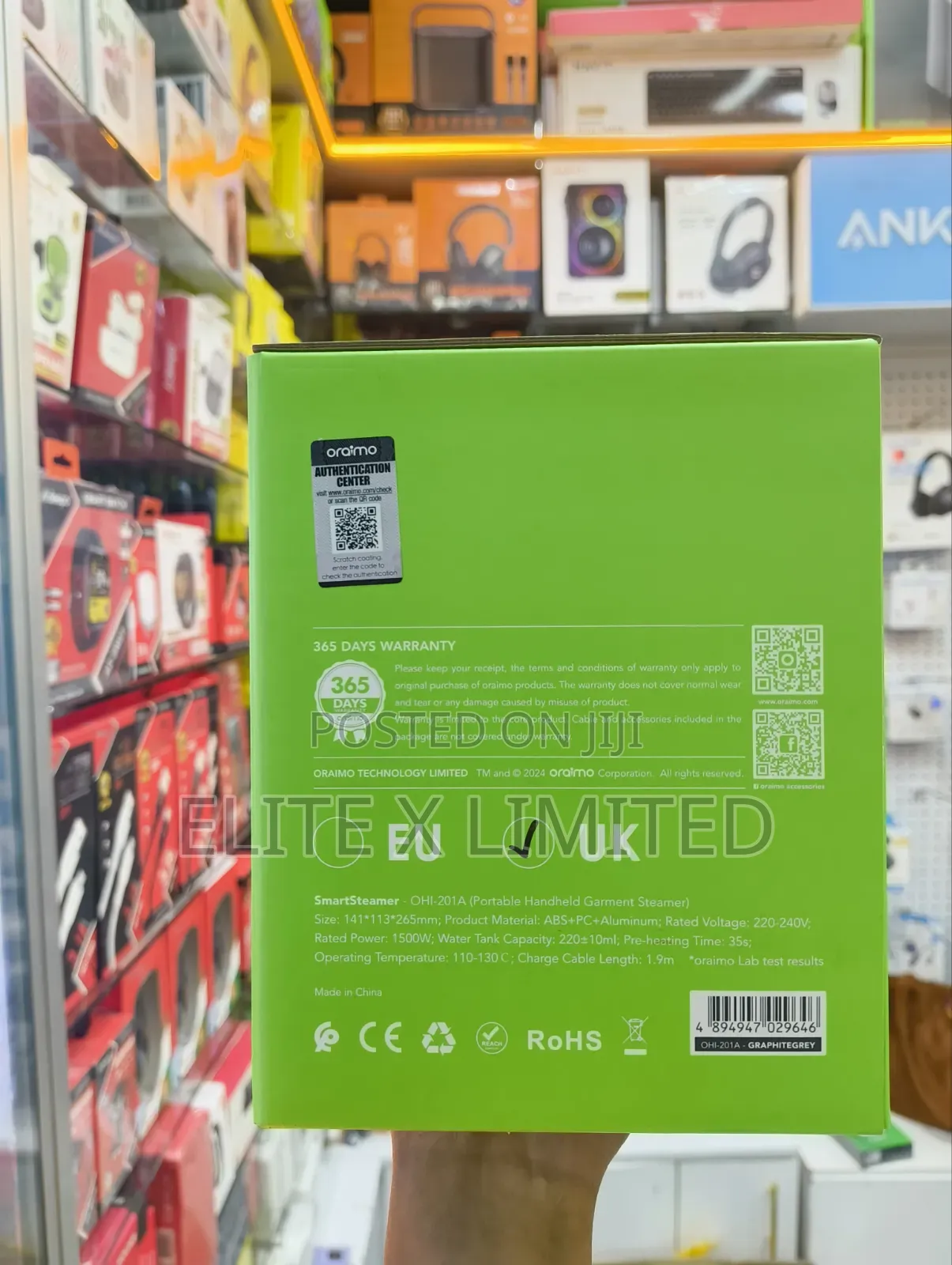 Oraimo Smartsteamer Ohi-201a 1500w Garnet