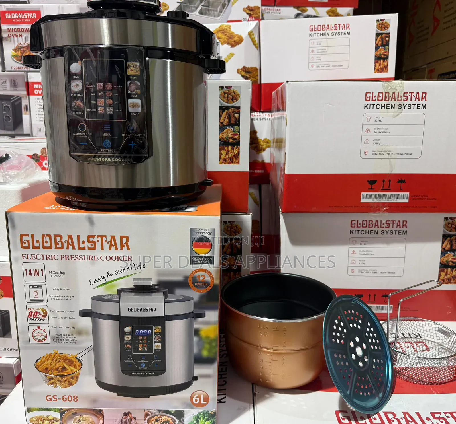 6 Litres 14 in 1 Function Globalstar Pressure Cooker