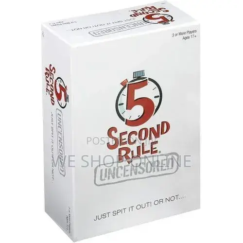 5 Second Rule Adult Party Games Uncensored Just Spit It Out! Or Not
