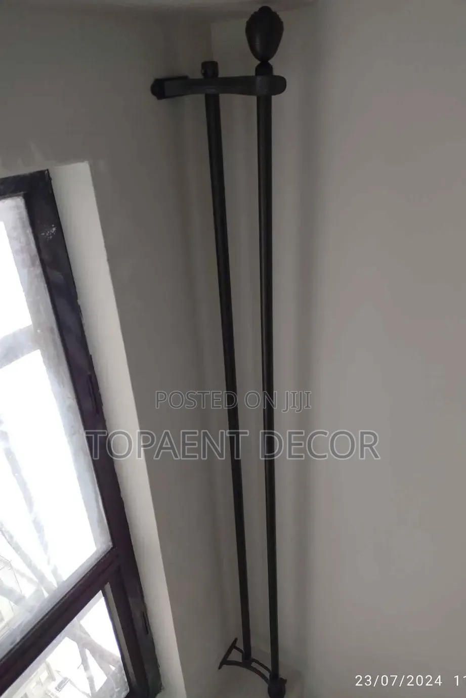 Strong Enough to Carry Heavy Curtains Powder Coated Curtain Rods