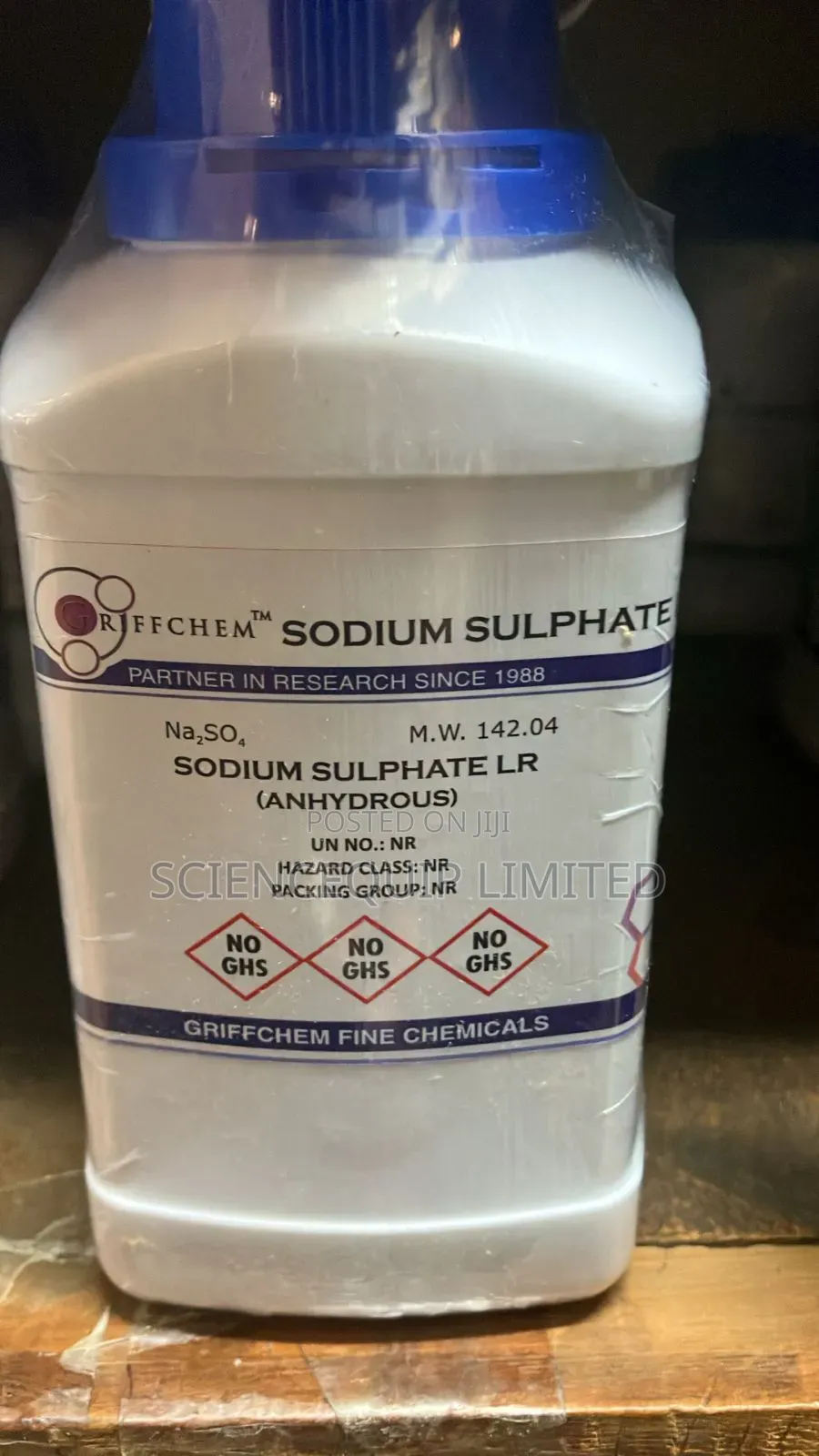 Sodium Sulphate Anhydrous 500g Lr Griffchem