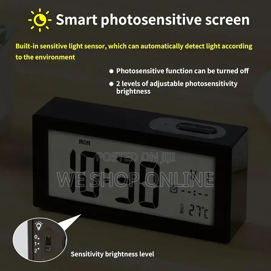 Digital Alarm Clock,Led Clock for Bedroom