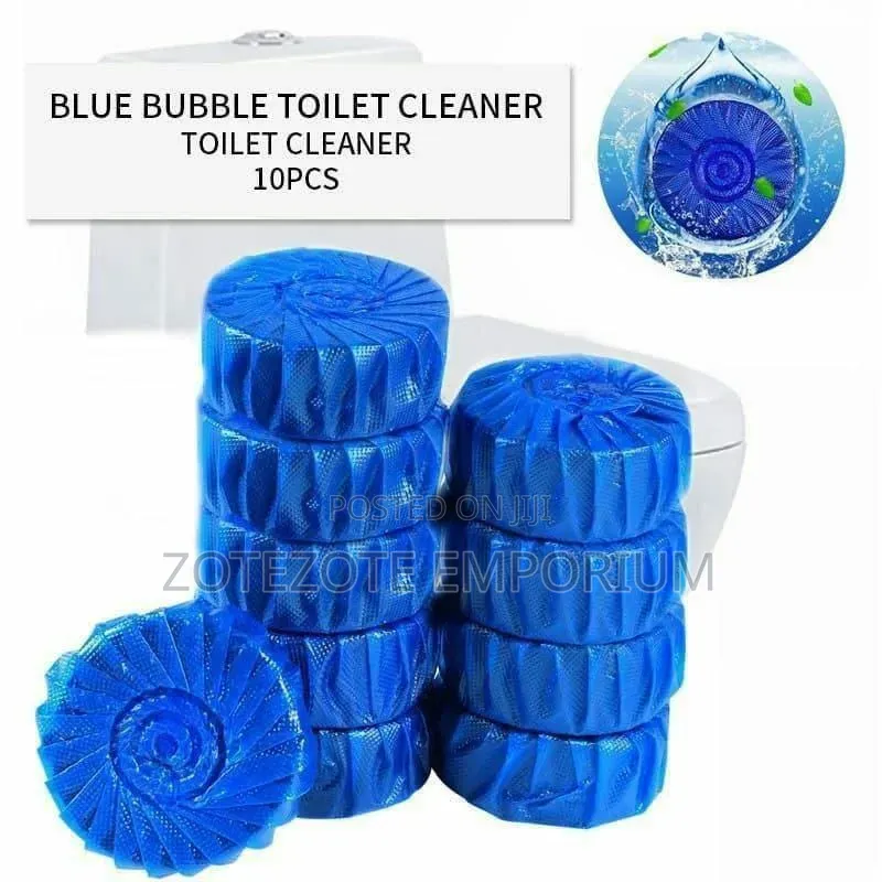 Blue Bubble Toilet Cleaner 1 Set 10pcs