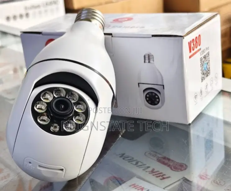 Bulb PTZ Camera Smart Wifi Nanny Camera CCTV for Indoor Security