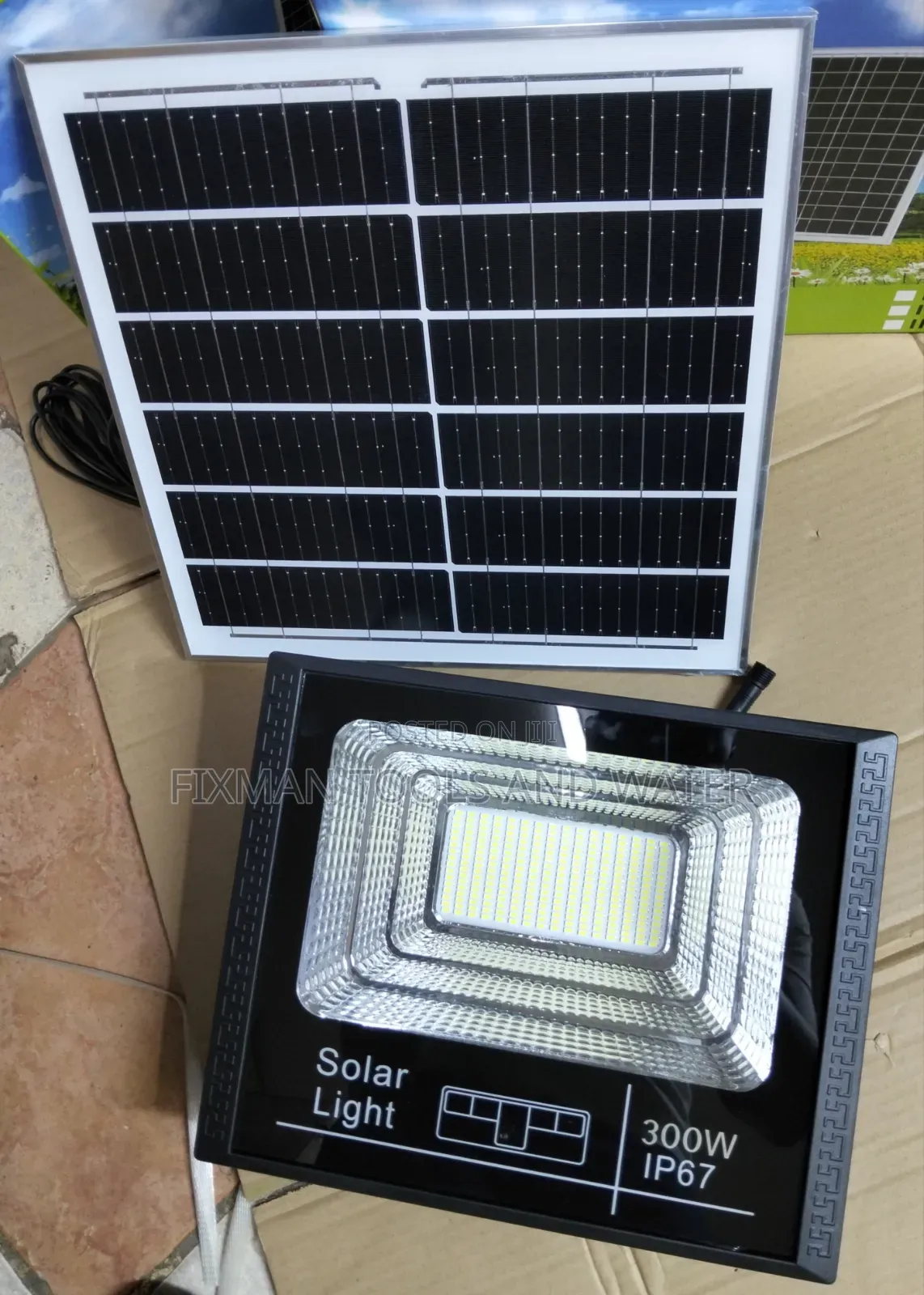 Bright Ip 67 Security Solar Lights 300 Watts for Commercial Security