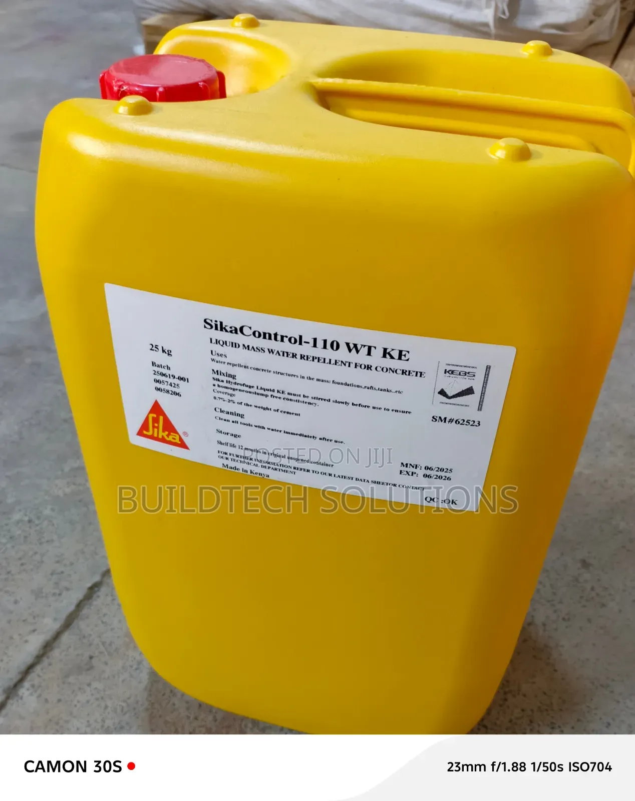 Sika Control 110wt/Sika Hydrofuge 25kgs
