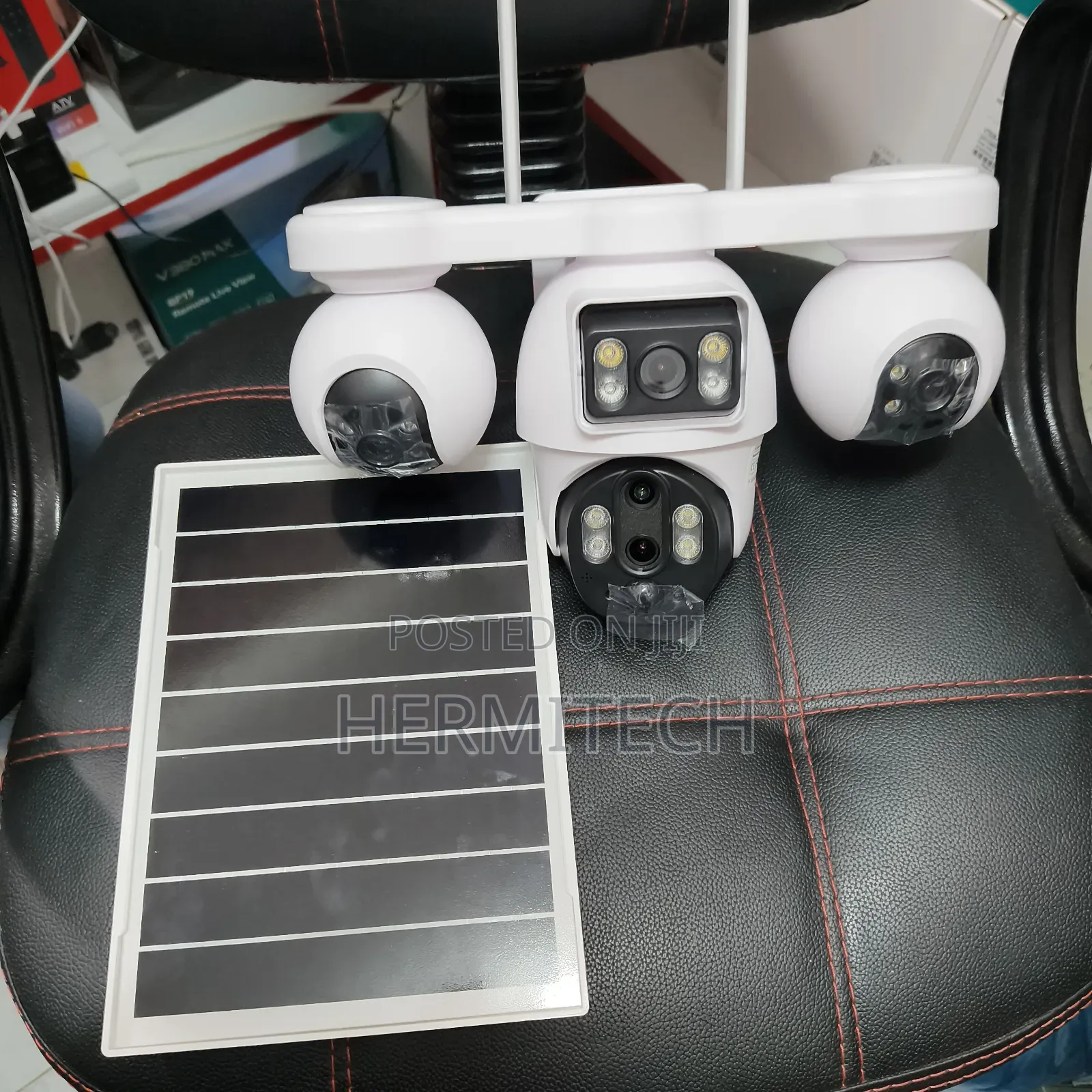 4lens 4g Solar Powered CCTV V380camers for Outdoor