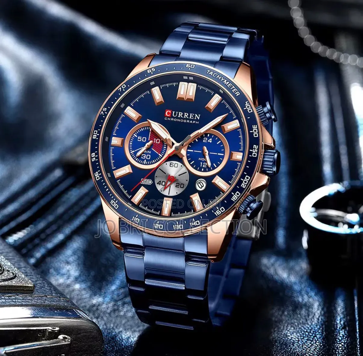 Blue 8418 Curren Chronograph Gents Watch