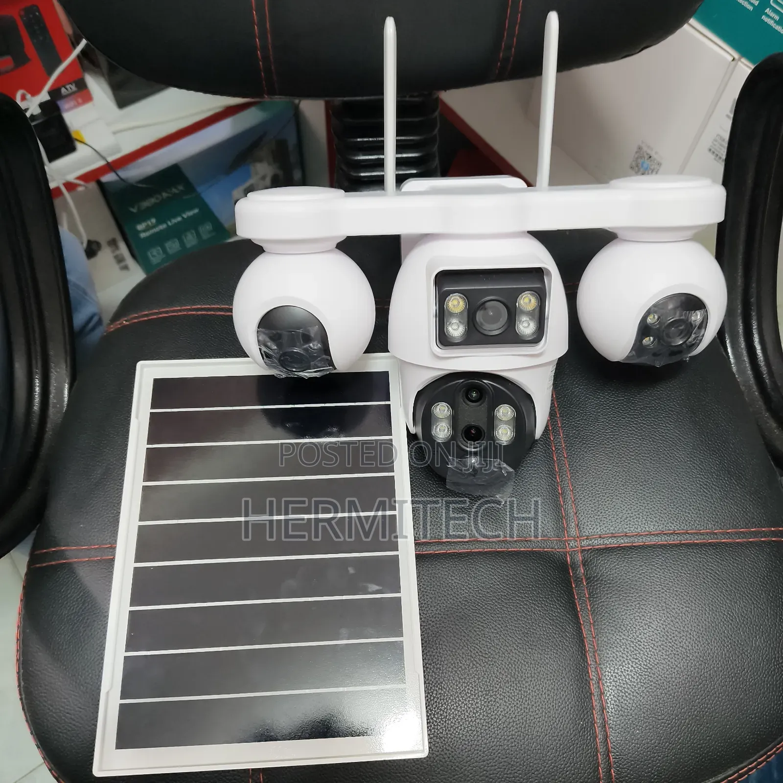 4lens 4g Solar Powered CCTV V380camers for Outdoor