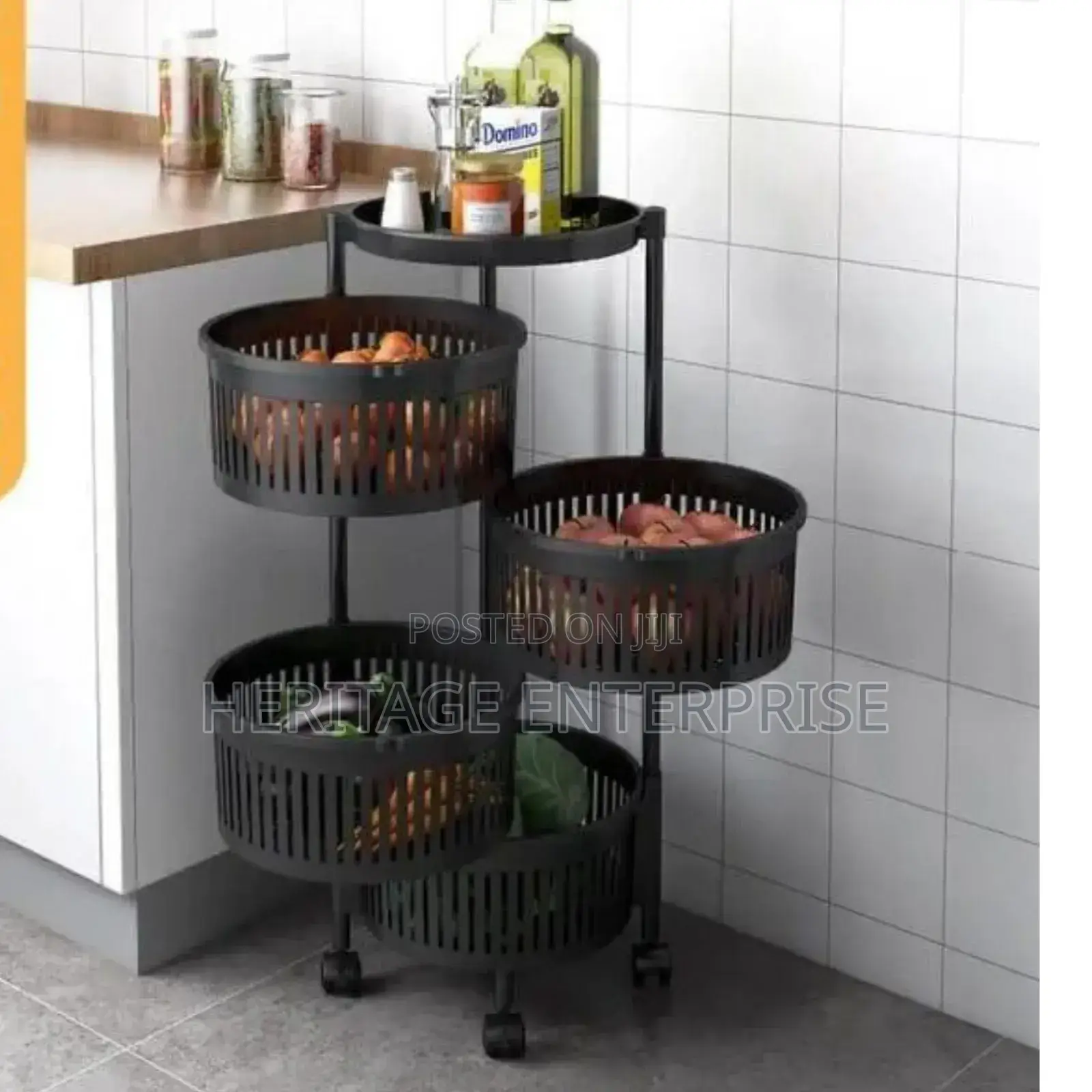 Fruit Rack 4 Layer Plastic Fruit Rack