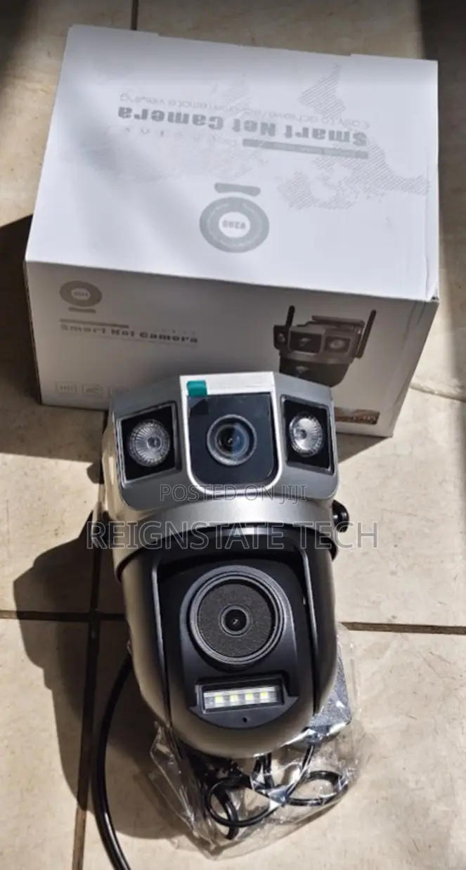 V380 Dual Lens Ac Powered Wifi PTZ Camera 2way Audio