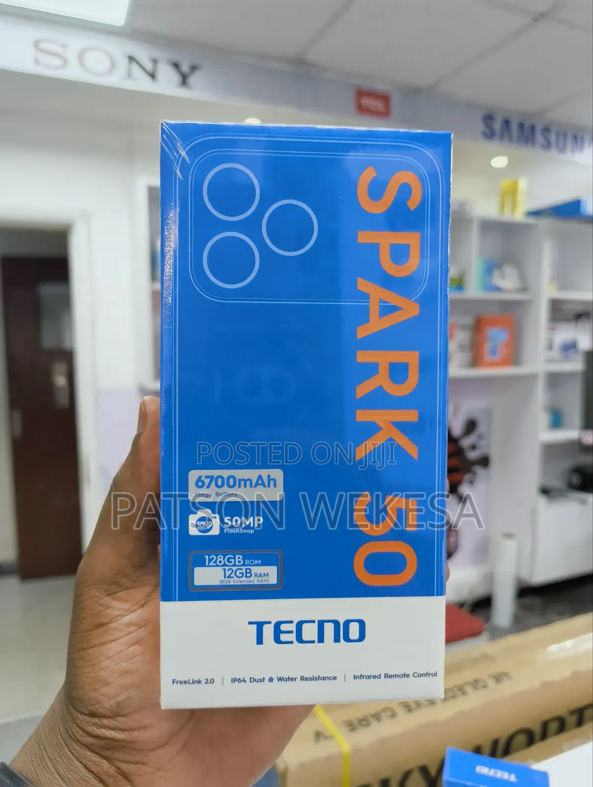 New Tecno Spark 50 128 GB Black